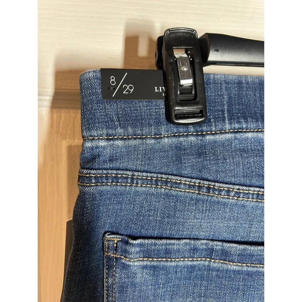 Liverpool Chloe Crop in Brinkley Denim Dark Wash Skinny Size 8/29 - Picture 6 of 10